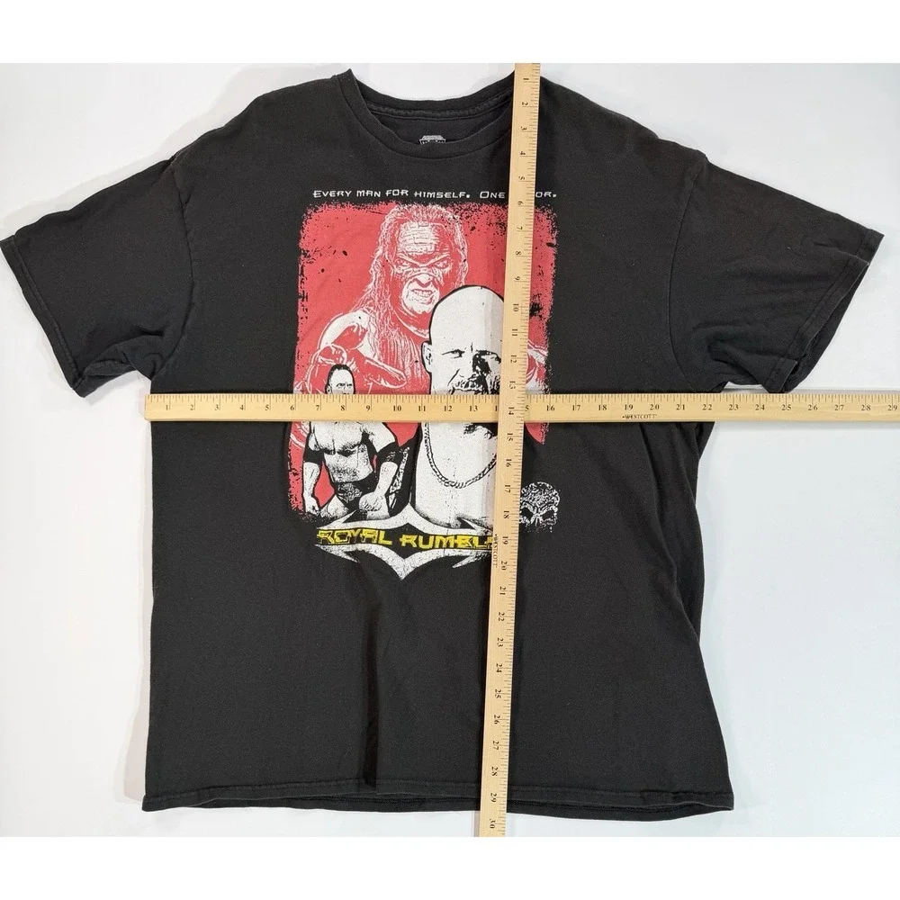 WWE Royal Rumble Stone Cold Steve Austin T Shirt Black Mens XL